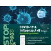 Influenza A+B Antigén kombinált tesztlap kenet/orr-aspirátum mintából mintavevővel, 20db