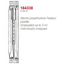 Pasteur pipetta, 3 ml, osztott, PE, egyedi csomagolású