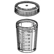 Mintavevő, vizelet, 120 ml, osztott, csavaros kupakkal