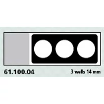 Teflon bevonatú tárgylemez, 3 x 14 mm lyuk