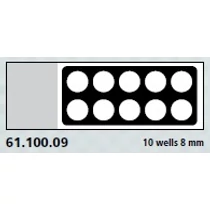 Teflon bevonatú tárgylemez, 10 x 8 mm Teflon bevonatú tárgylemez, 10 x 8 mm
