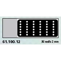 Teflon bevonatú tárgylemez, 36x2mm lyuk