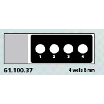Teflon bevonatú tárgylemez, 4 x 8 mm számozott lyuk Teflon bevonatú tárgylemez, 4 x 8 mm számozott lyuk