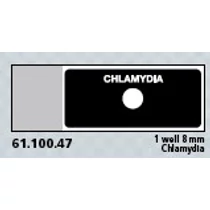 Teflon bevonatú tárgylemez, 1 x 8 mm lyuk, CHLAMYDIA