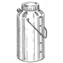 Vizelet mintagyűjtő tartály, 2500 ml, osztott, 24 órás vizeletgyűjtéshez