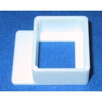 Beágyazó keret szövettani mintához, 28 x 24 x 10 mm, fehér