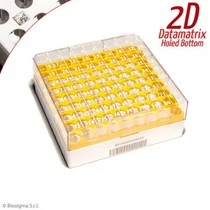 CRYO-tároló doboz, 9 x 9 db/1 - 2 ml, sárga