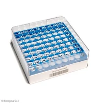 CRYO tároló doboz, 9 x 9/1 - 2 ml, 1D, kék