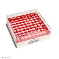 CRYO tároló doboz, 9 x 9/1 - 2 ml, 1D, piros