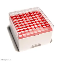 CRYO tároló doboz, 9 x 9 db/3 - 5 ml, 1D, piros