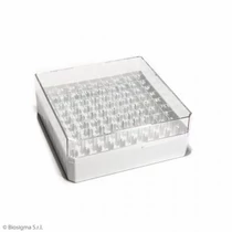 CRYO-tároló dob,10x10db/1-2ml,PC,fehér,1x