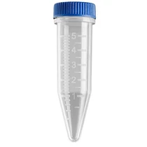 Centrifugacső, 5 ml, kónuszos, osztott csavaros kupakkal