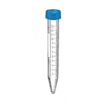 Kémcső, 15 ml, 17 x 120 mm, kónuszos, csavaros kupakkal