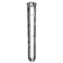 Kémcső, 5 ml, 12 x 86 mm, osztott, peremes, címkés, polisztirol