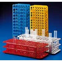 Kémcsőállvány 25 mm-es csövekhez, kék Kémcsőállvány 25 mm-es csövekhez, kék