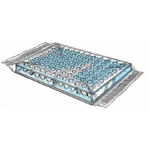 Mikrotiter lemez, V-alj, egyedi csomagolás Mikrotiter lemez, V-alj, egyedi csomagolás