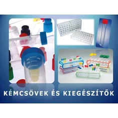 Kémcsövek, dugók, kiegészítők Kémcsövek, dugók, kiegészítők
