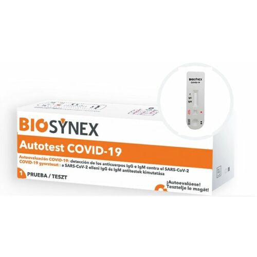 BIOSYNEX koronavírus antitest gyorsteszt-home önellenőrzésre, 1db