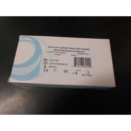 COVID-19 IgG/IgM antitest tesztlap, vér/szérum/plazma,  1db