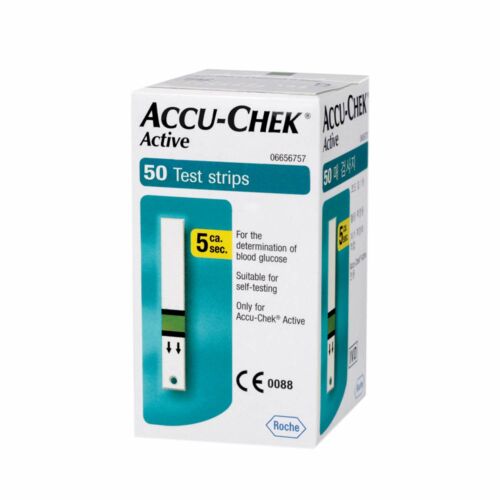 Accu-Chek Active Glucose vércukormérő tesztcsík, 50db