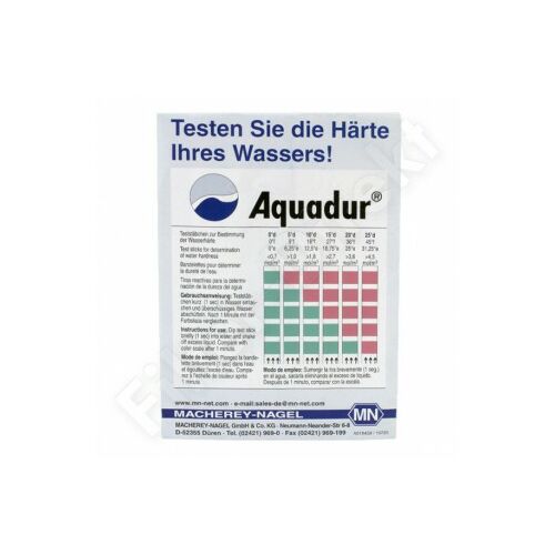 Aquadur Össz. keménység tesztcsík, 3 - 25 nk, 1 x 3 db
