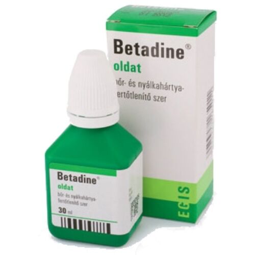 Betadine bőr- és nyálkahártya fertőtlenítő oldat, 30ml