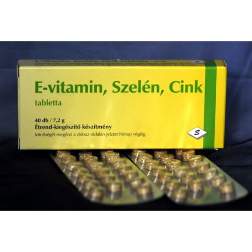 E vitamin-Szelén-Cink tabletta, 40db