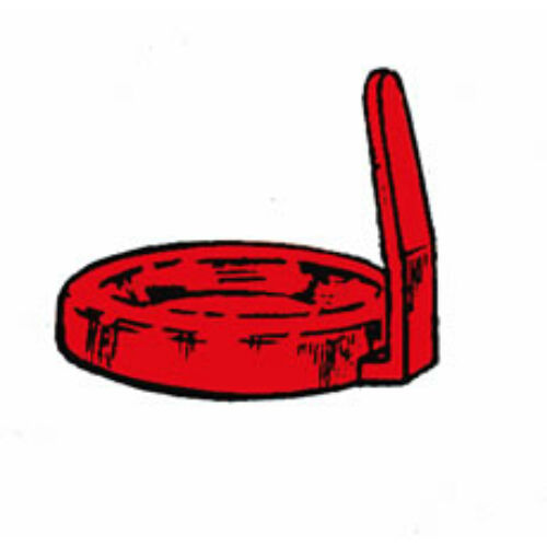 Kupak, piros, füles, 18159 és 18169 vizeletüledék vizsgáló kémcsövekhez, 100db