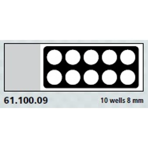 Teflon bevonatú tárgylemez, 10 x 8 mm