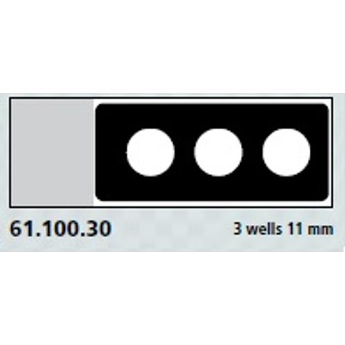 Teflon bevonatú tárgylemez, 3x11mm lyuk