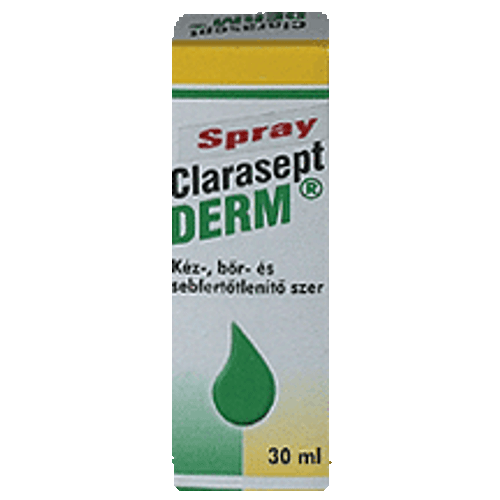 Clarasept-Derm kéz- és bőrfertőtlenítő. színtelen. szórófejes, 30ml